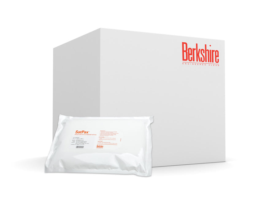 Berkshire SPX550.001.24, SatPax® 550 IPA Presaturated Wiper, 70% IPA, 71% Saturation, 9″ x 11″, Case of 1,200
