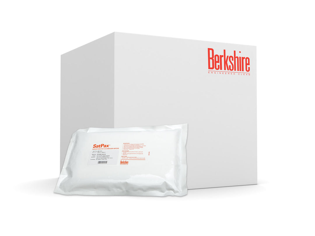 Berkshire SPX550.004.24, SatPax® 550 IPA Presaturated Wiper, 70% IPA, 57% Saturation, 9″ x 11″, Case of 1,200
