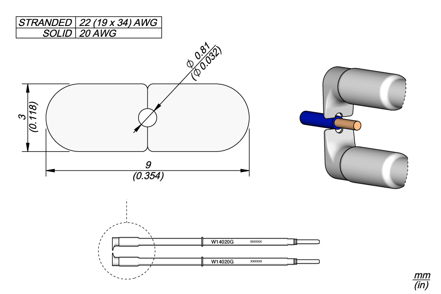 JBC Tools W14020G, Cartridges W140 20G Ø0.81mm MTESolutions