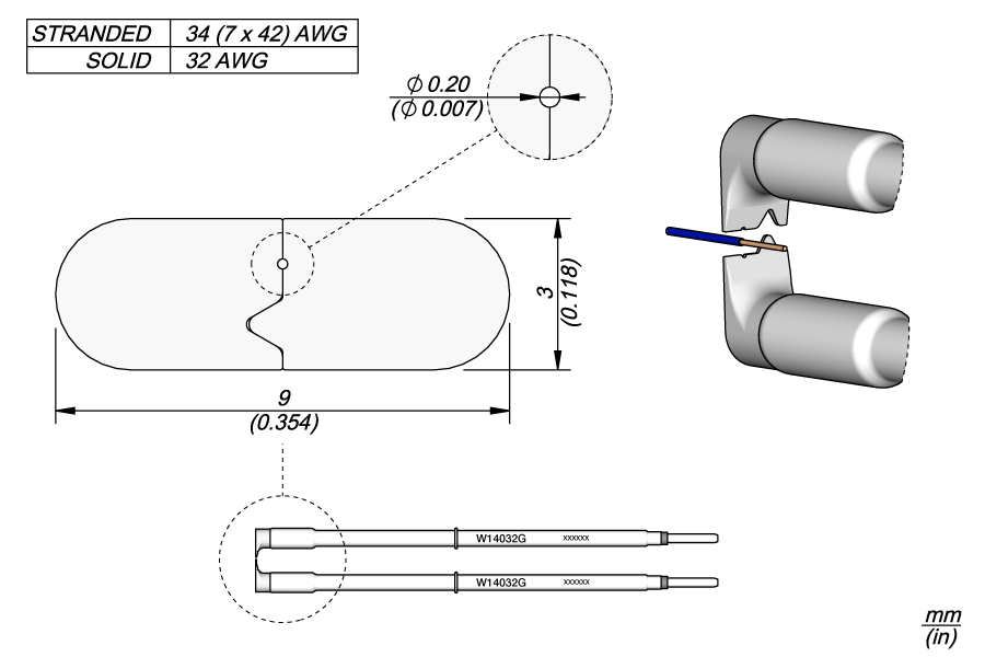 JBC Tools W14032G, Cartridges W140 32G Ø0.20mm MTESolutions