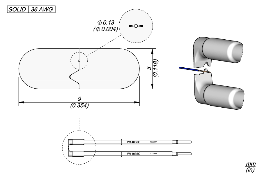 JBC Tools W14036G, Cartridges W140 36G Ø0.13mm MTESolutions