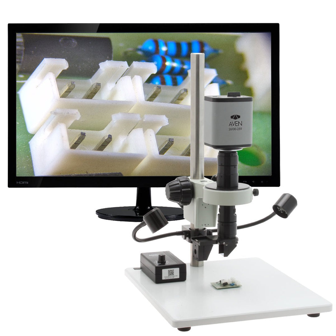 Aven Tools 26700-151-C05-259570 Digital Microscope with 360 Viewer and Mighty Cam ES on Post Stand Aven Tools MTESolutions