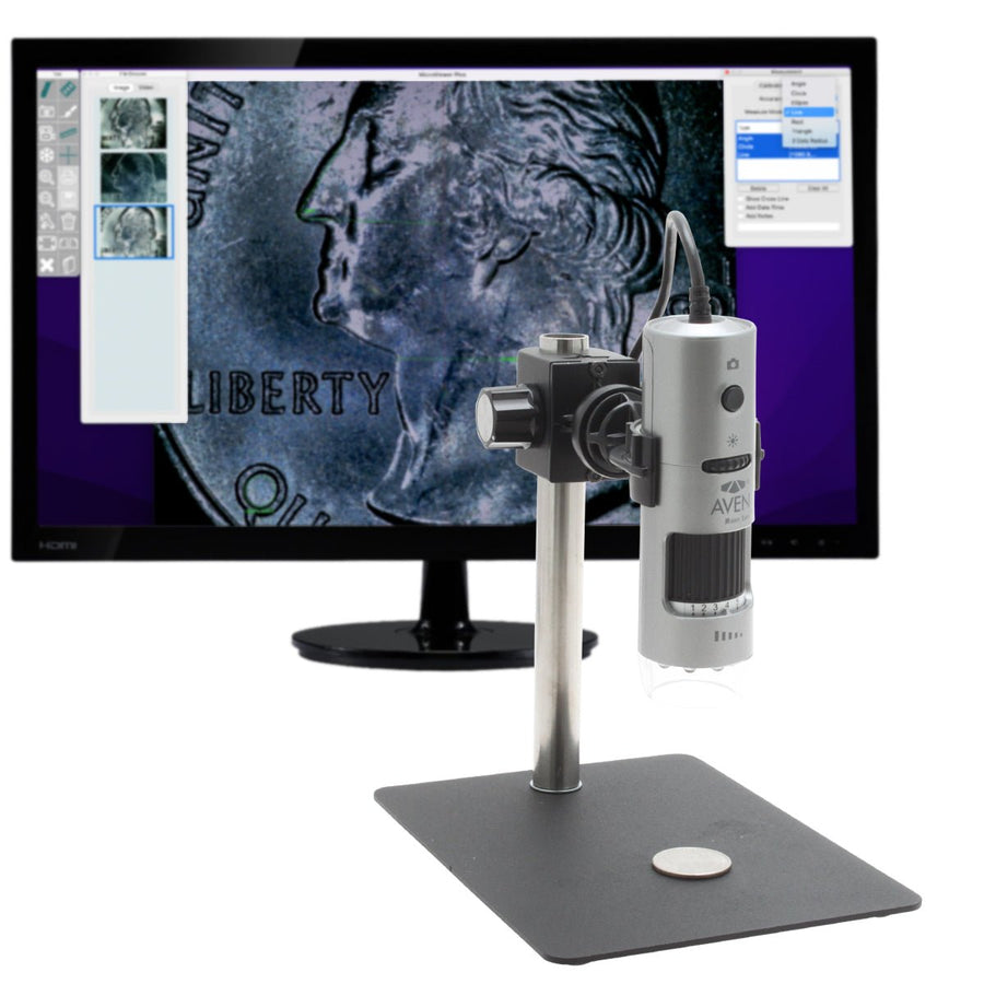 Aven Tools 26700-218-PLR Mighty Scope V2 USB Digital Microscope with Polarizer Aven Tools MTESolutions