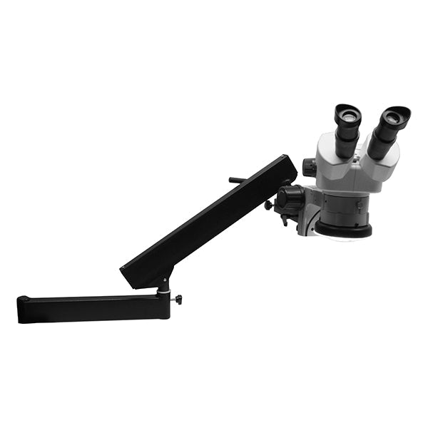 Aven Tools 26800B-373-5 SPZ-50 Binocular Stereo Zoom Microscope, 6.7x–50x, with Articulating Arm & LED Ring Light Aven Tools MTESolutions