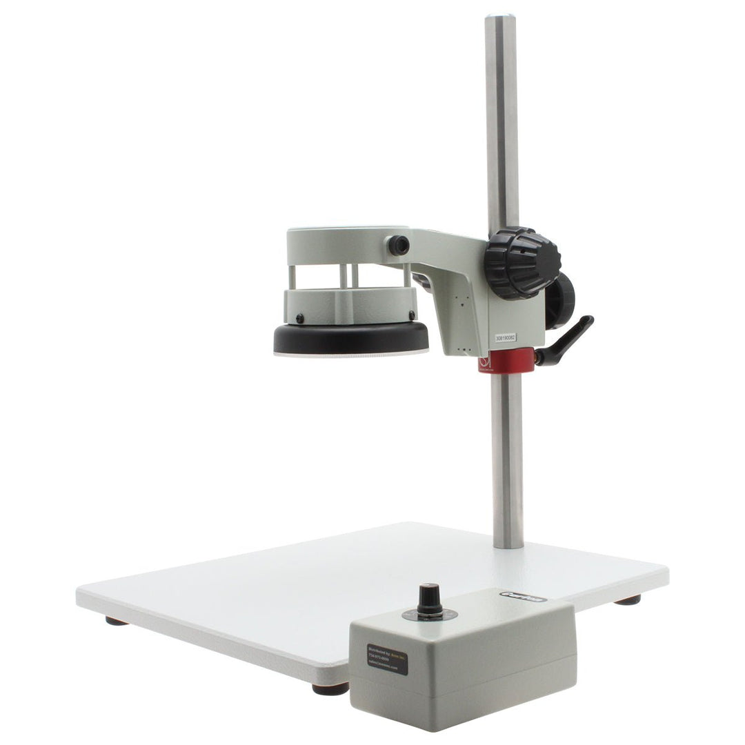 Aven Tools 26800B-570-207 Heavy Duty Post Stand, 25mm, Safety Clamp and Integrated LED Ring Light Focus Mount Aven Tools MTESolutions