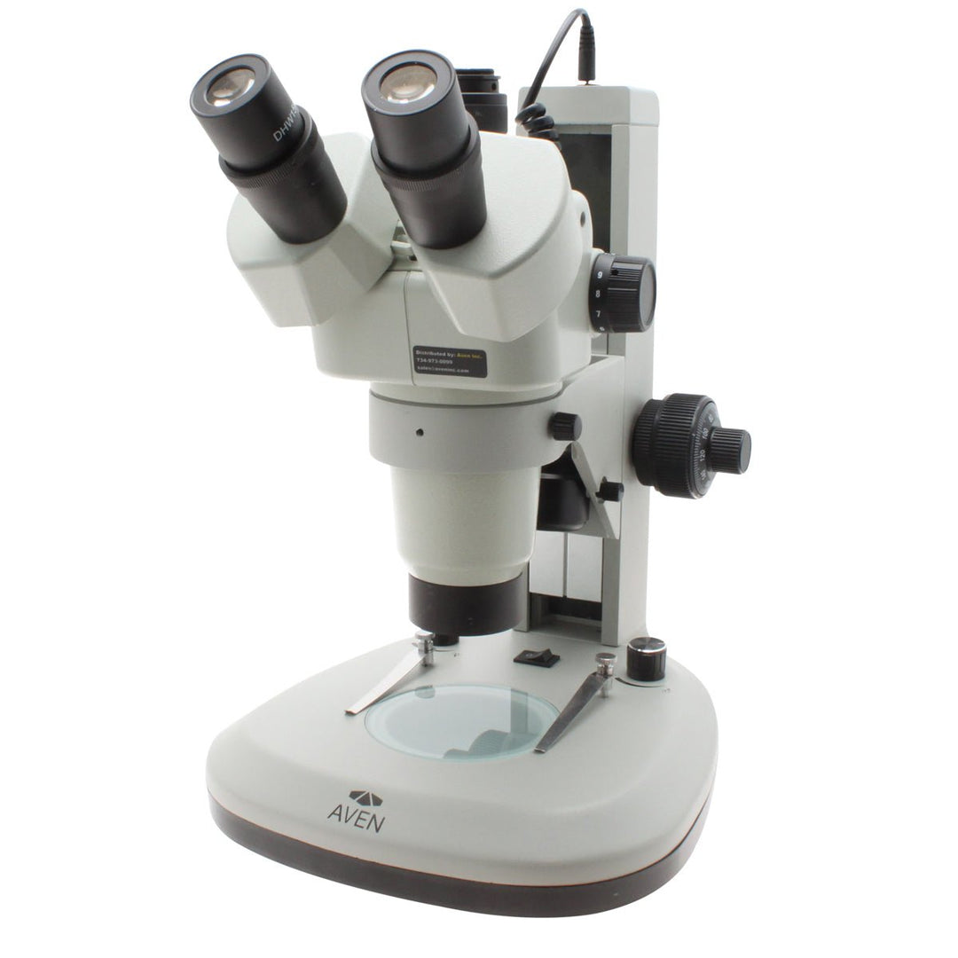Aven Tools SPZH135-506 SPZH-135 Stereo Zoom Microscope [21x-135x] on Track Stand with Top and Bottom LEDs Aven Tools MTESolutions