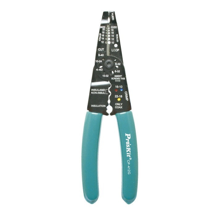 Eclipse Tools CP-412G, Wire Stripper/Crimper AWG 10-26 with Pliers Head
