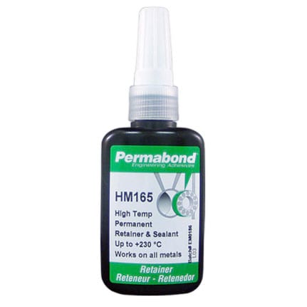 Permabond AA001650050B0101, HM165 Anaerobic Retainer, 50mL Bottle, Case of 10