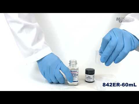 MG Chemicals 842ER-60ML, Silver Epoxy Paint, 60ml 2 Bottle Kit, Case of 1 Kit