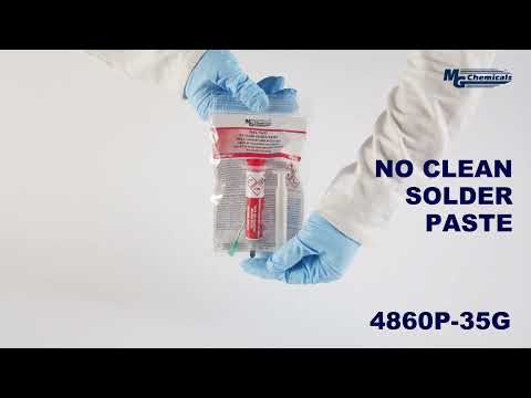 MG Chemicals 4860P-35G, Leaded Solder Paste, Sn63/Pb37, No-Clean, 35g, Case of 5