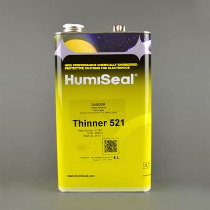 Humiseal T521-5L, 521 Thinner, Clear, 5L Can