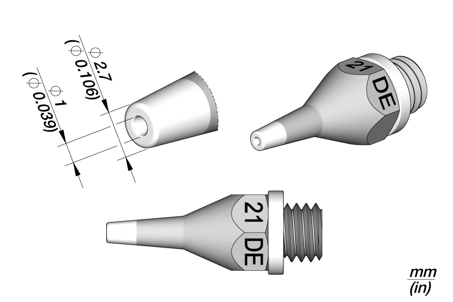 JBC Tools 0320005, 21 DE - Long Life Tip MTESolutions