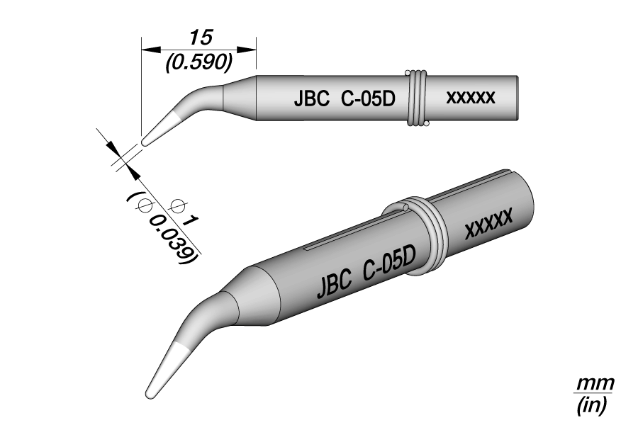 JBC Tools 0550200, C - 05D Long Life Soldering Tip MTESolutions