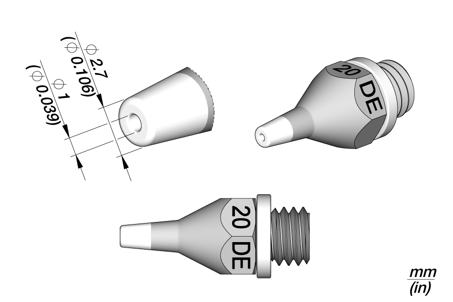 JBC Tools 0320500, 20 DE - Long Life Tip MTESolutions