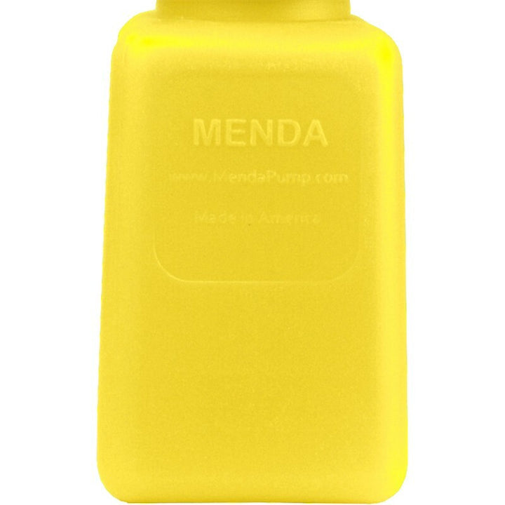 Menda  35818, 6 Oz Yellow Blank Bottle Only W-Black Screw Cap