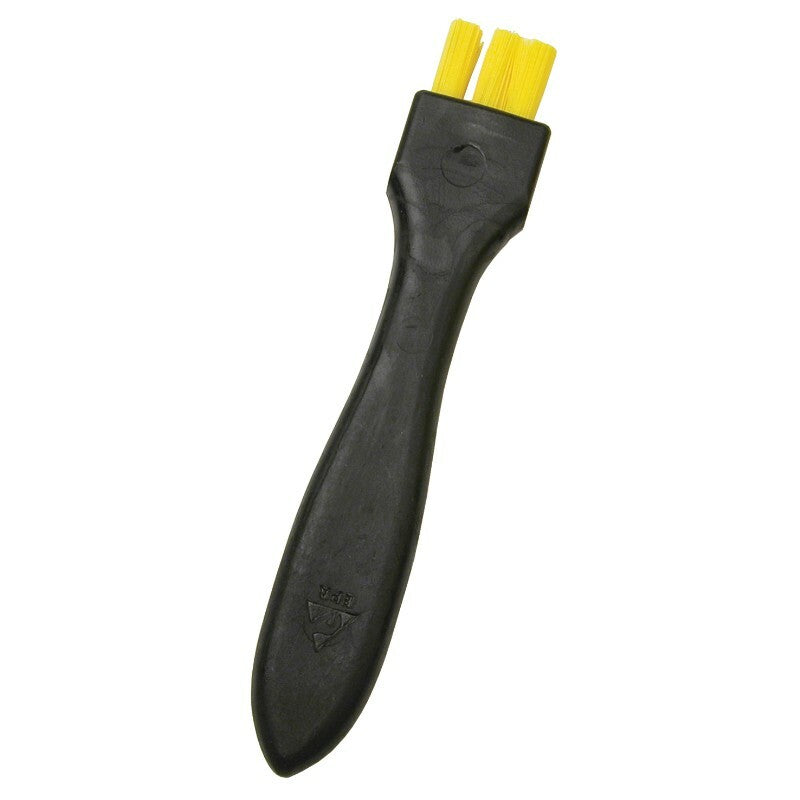 Menda  35686, ESD Brush, Dissipative, Flat Handle, Yellow  Nylon, Hard Bristles