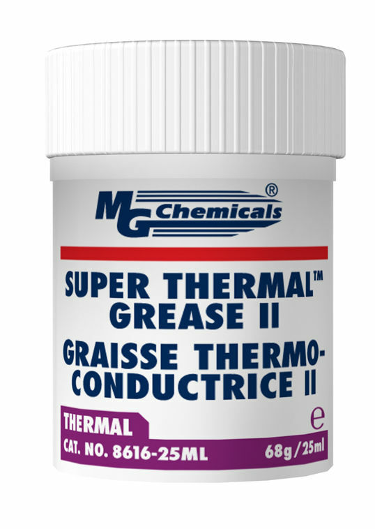MG Chemicals 8616-25ML, Super Thermal Grease II, 25ml Jar, Case of 3