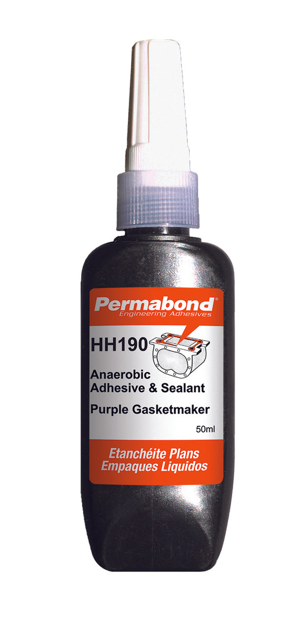 Permabond AA001900050T0101, HH190 Anaerobic Gasketmaker, 50mL Tube, Case of 10