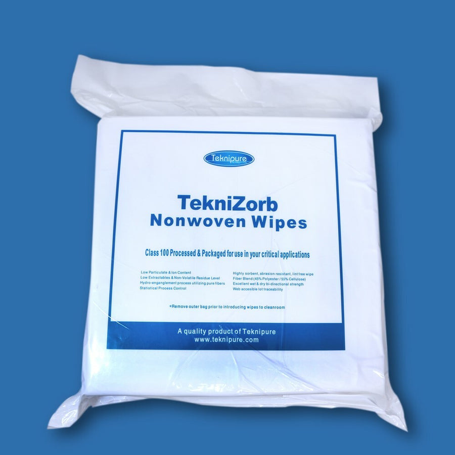Teknipure TZ1PCS1-77, Polyester-Cellulose Non-woven Wiper, 7" X 7", Case of 3,000