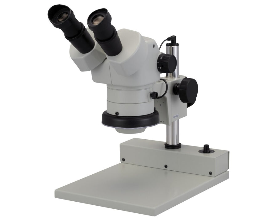 Aven Tools 26800B-371 Stereo Zoom Binocular Microscope SPZ-50[6.75x to 50x]on Post Stand with Integrated LED Light