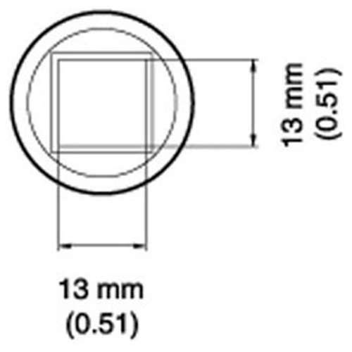 Hakko A1471, BGA Nozzle for 852; 13 x 13 x 12.4mm