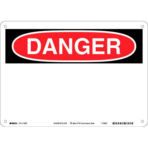 116099 Eco-Friendly Danger Sign