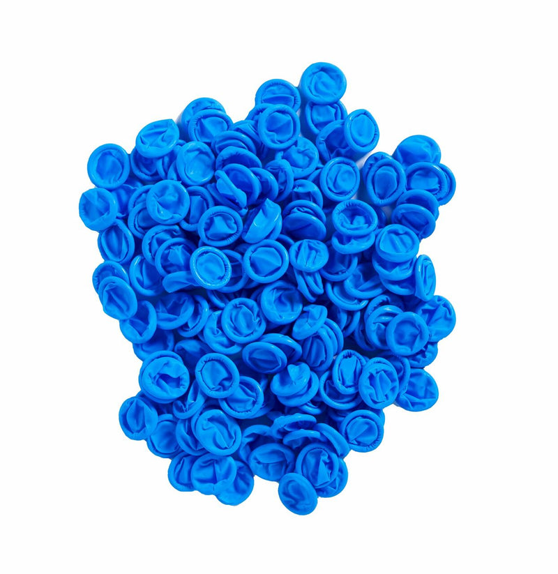 Blue Anti-Static Powder Free Nitrile Finger Cots, Small, 720 Pcs Per Pk. 4 Pks-Case