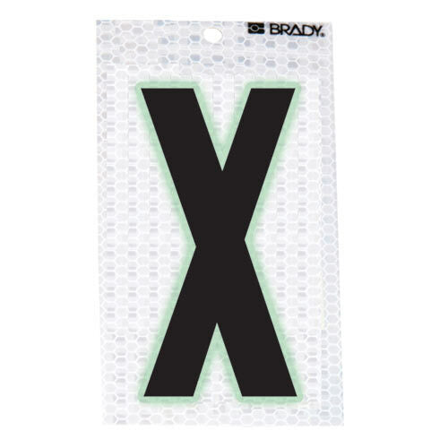 3000-X Glow-In-The-Dark-Ultra Reflective Letter - X