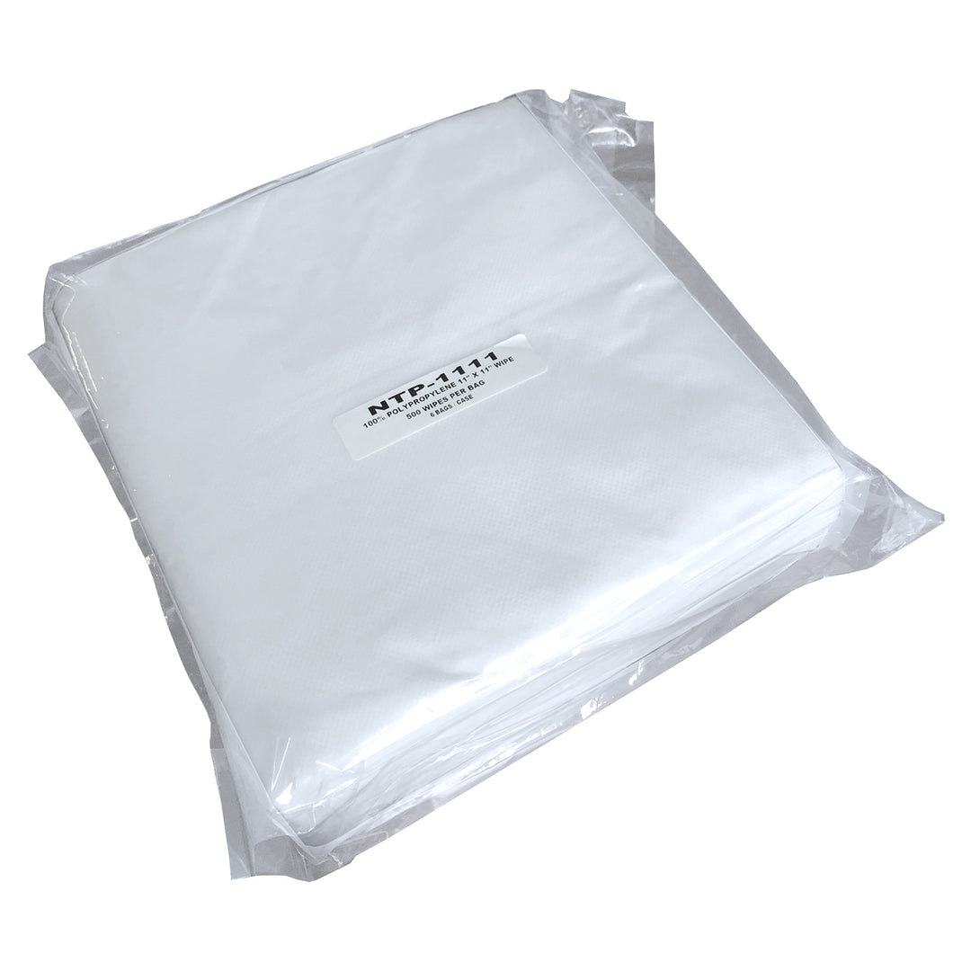 Polypropylene Cleanroom Wipe. 11"X11" 500 Pcs-Bag. 6 Bags-Case