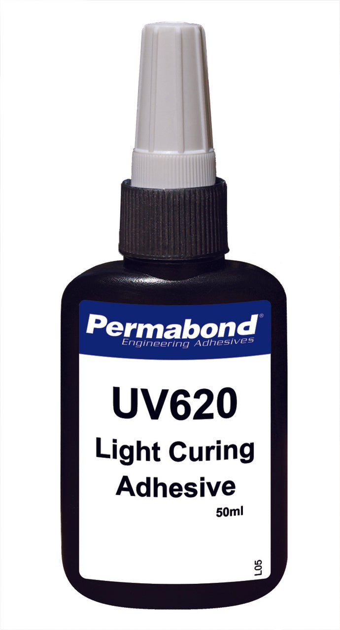 Permabond UV006200050B0101, UV620 UV-Cured Adhesive, 50ml Bottle, Case of 10