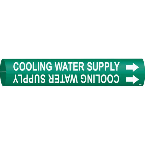  Brady 4044-A Snap-On Cooling Water Supply Pipe Marker