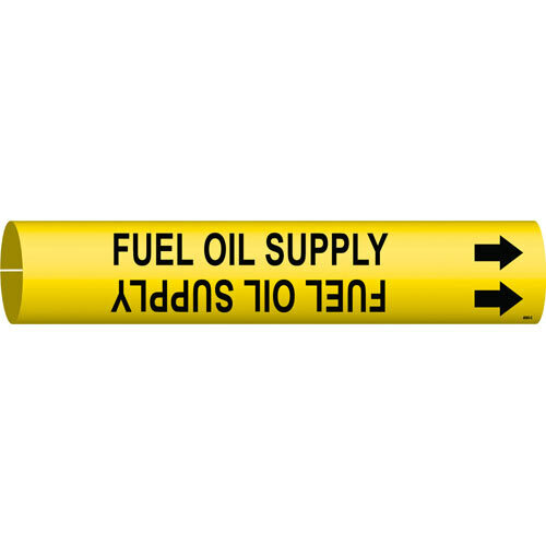 Brady 4065-C Snap-On Fuel Oil Supply Pipe Marker 2.5 - 3.875 in