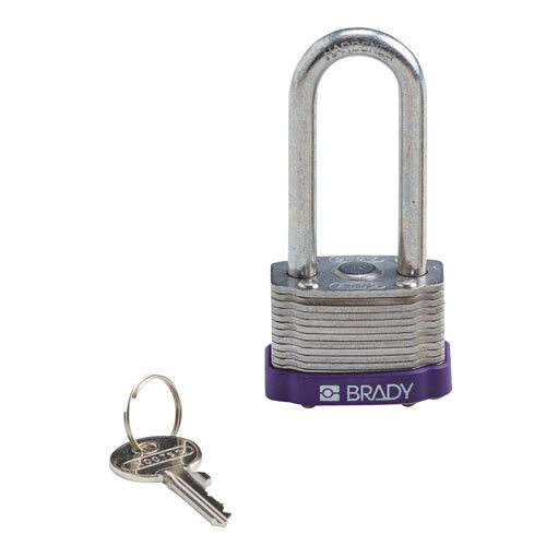 123275 Purple Key Retaining Steel Padlock