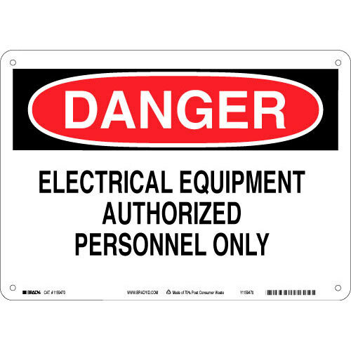 116177 Eco-Friendly Danger Sign