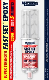 MG Chemicals 8332-25ML, Fast Set Epoxy, 25ml Syringe Kit, Case of 6 Kits