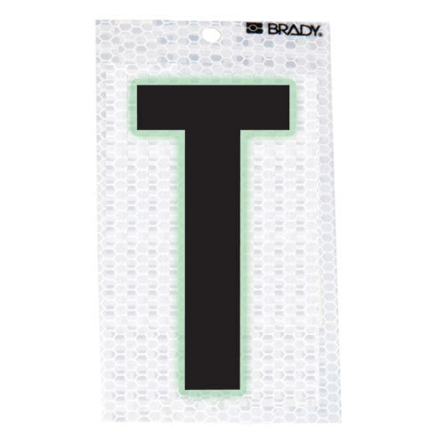 3000-T Glow-In-The-Dark-Ultra Reflective Letter - T