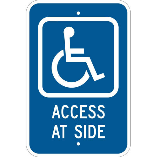 113313 Legend: Access At Side (W-Handicap Sign)