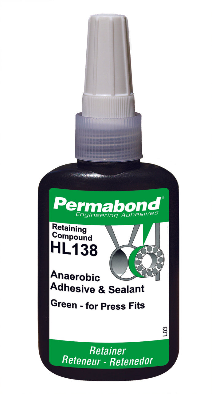 Permabond AA001380050B0101, HL138 Anaerobic Retaining Compound, 50mL Bottle, Case of 10