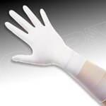 QRP® Qualatrile® Q095  Single Use ISO 5 (Class 100) Cleanroom Nitrile Glove with Finger Textured Grip - 9.5" 10 bags/case