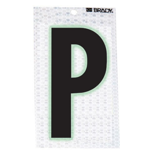 3000-P Glow-In-The-Dark-Ultra Reflective Letter - P