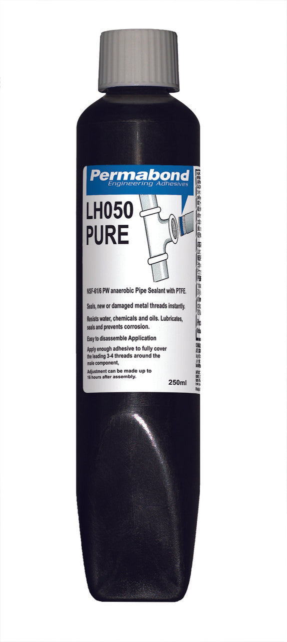 Permabond AA00050P250T0101, LH050 Pure Anaerobic Threadsealant, 250mL Tube, Case of 10