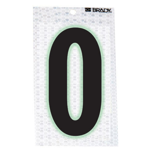 3000-O Glow-In-The-Dark-Ultra Reflective Letter - O