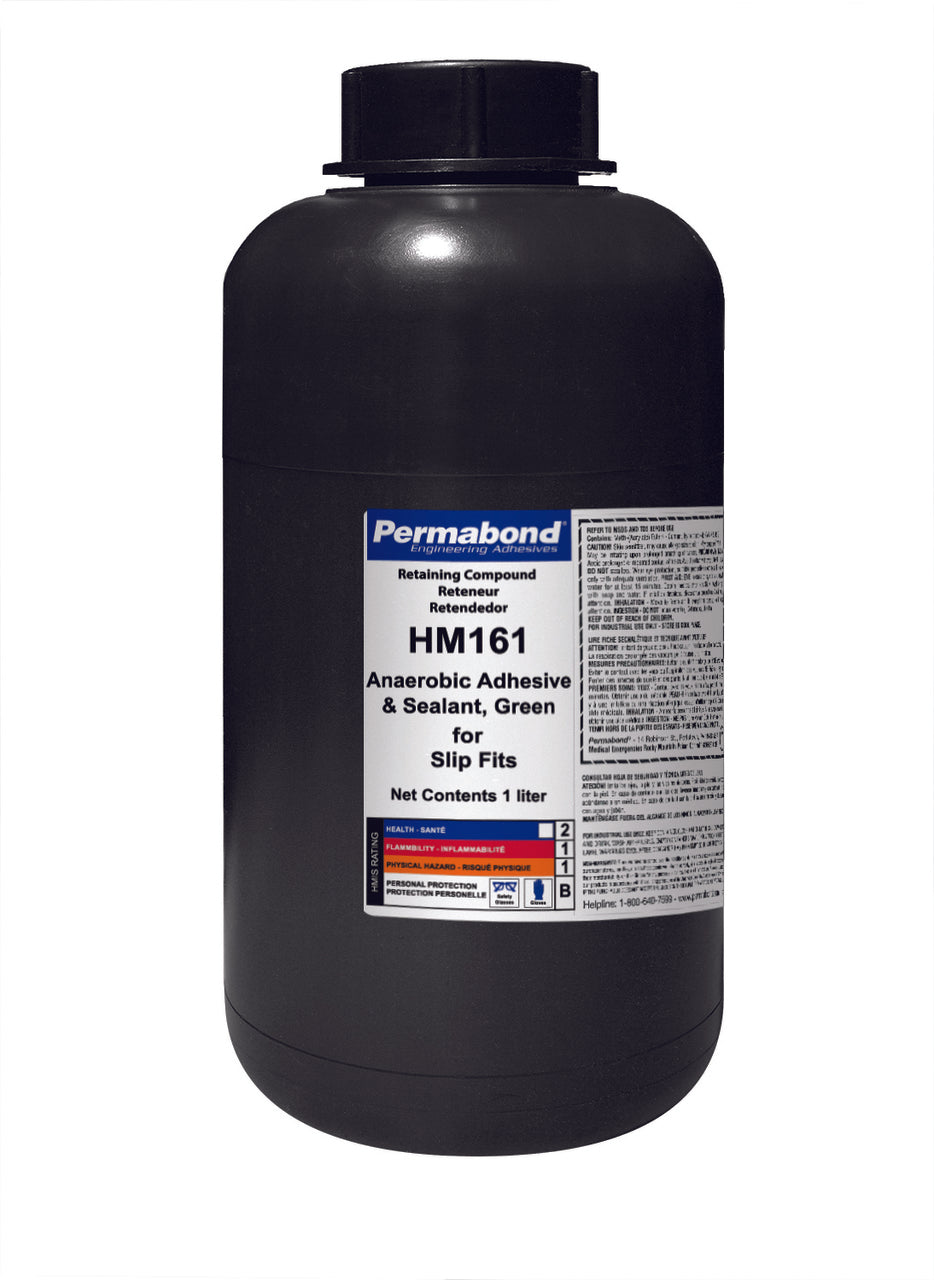 Permabond AA001610001L0101, HM161 Anaerobic Retaining Compound, 1 Liter Bottle, Case of 10