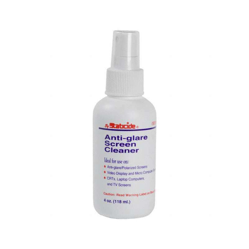 ACL Staticide 8040 Anti-Glard Screen Cleaner 4 Oz Bottle With Finger Spray 12 bottles per case