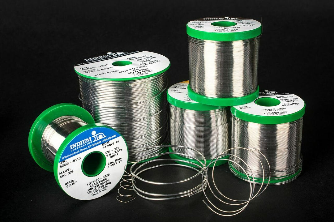 Indium CW807 Wire Solder 53403-0454 Leaded 63/37 | 1lb Spool | Box of 10