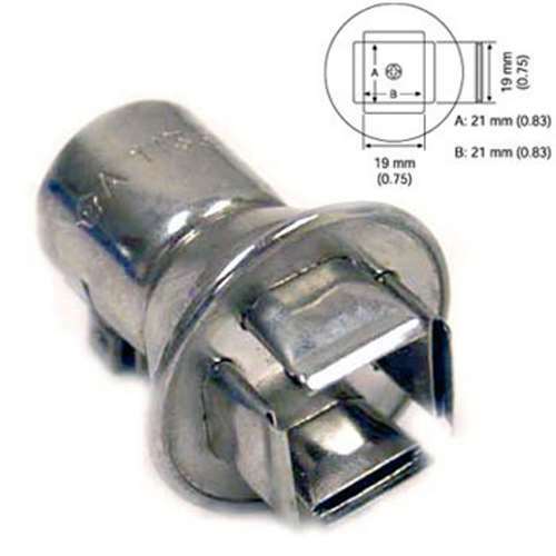 Hakko A1136B, PLCC 52 Nozzle for FR-801, FR-802, FR-803; 21 x 21mm