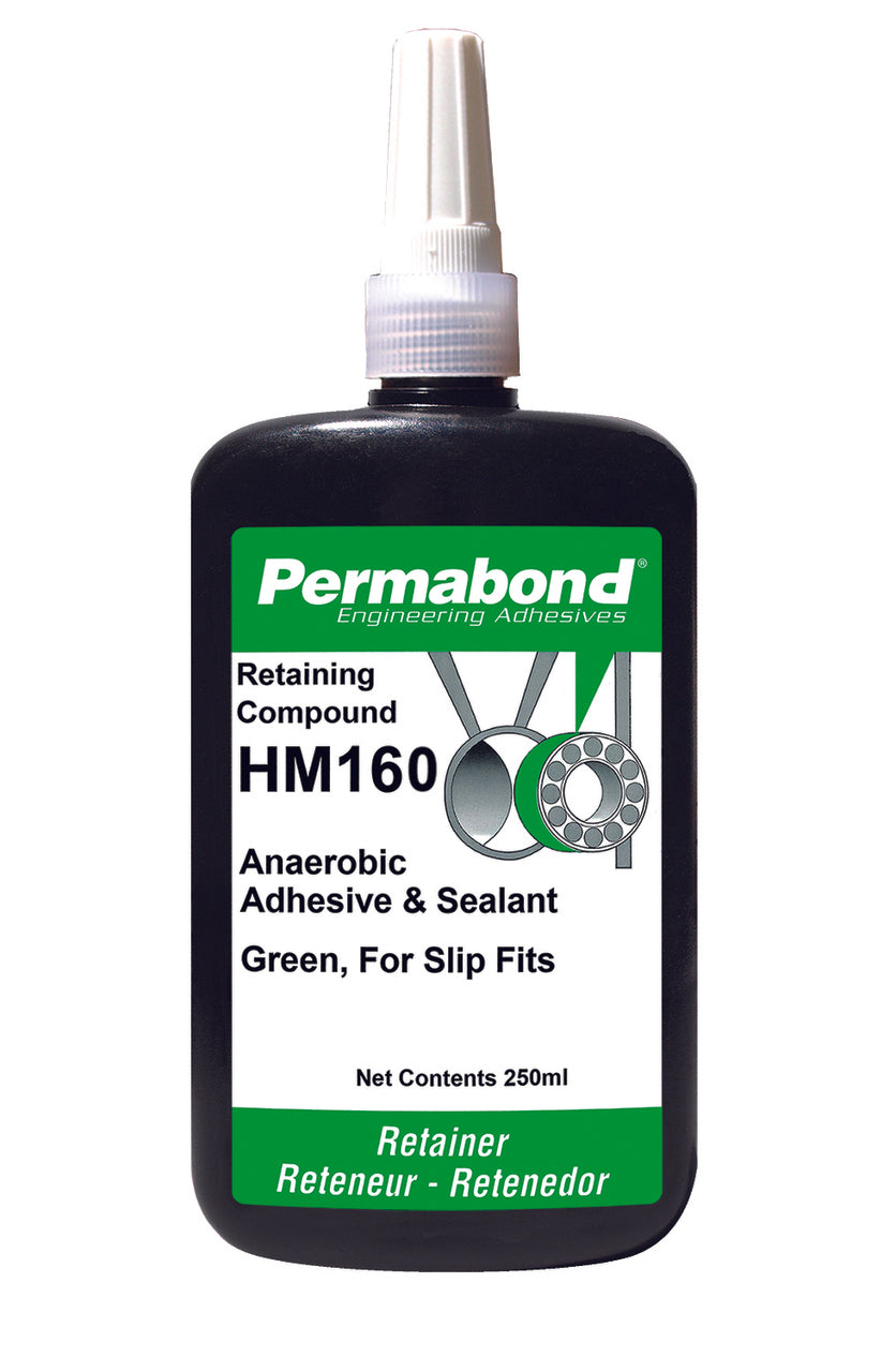 Permabond AA001600250B0101, HM160 Anaerobic Retaining Compound, 250mL Bottle, Case of 4
