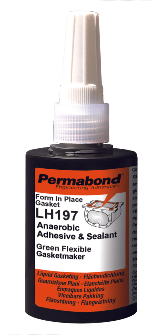 Permabond AA001970075A0101, LH197 Anaerobic Gasketmaker, 75mL Accordion Bottle, Case of 10