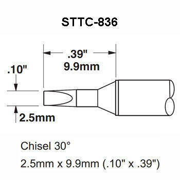 Metcal STTC-836, Solder Tip Chisel 2.5Mm