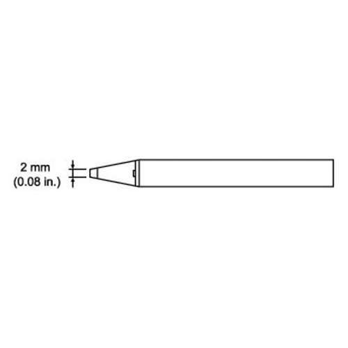 Hakko A1378, Tweezer Tips 2.0mm Chip for SMD 950, Pack of 2